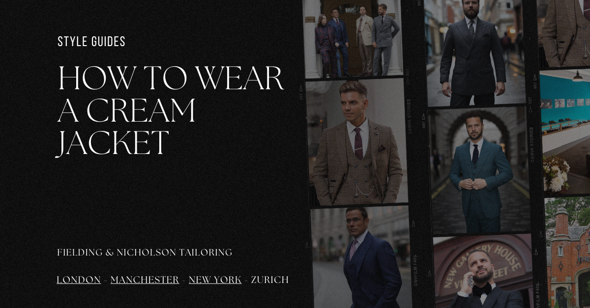 How To Wear A Cream Jacket - Fielding & Nicholson Tailoring London